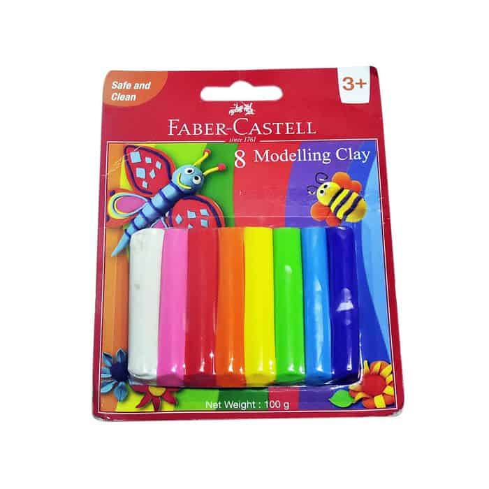 Faber Castell FCIN120893 Modelling Clay, 100gm (8 / Set) - ArdorSavvy.com