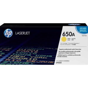 HP 650A Yellow Toner Cartridge in Dubai - CE272A