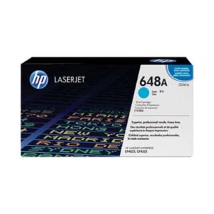 HP 648A Cyan LaserJet Toner Cartridge (CE261A)