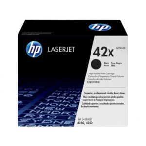 HP 42X Black High Yield Original LaserJet Toner Cartridge (Q5942X)