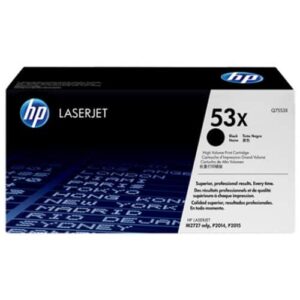 HP 53X Black High Yield Original LaserJet Toner Cartridge (Q7553X)