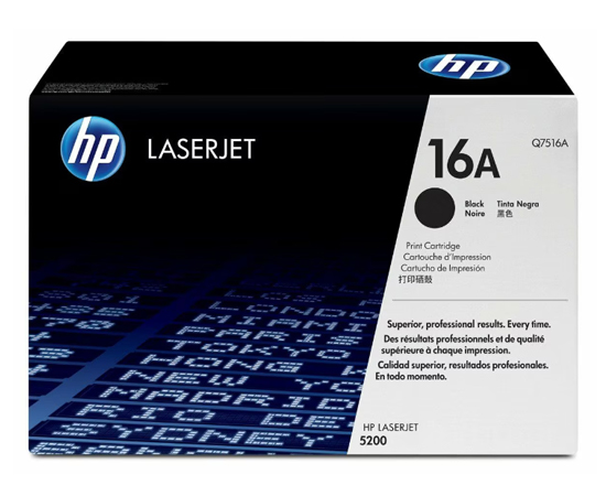 HP 16A Black LaserJet Toner Cartridge Dubai – Q7516A