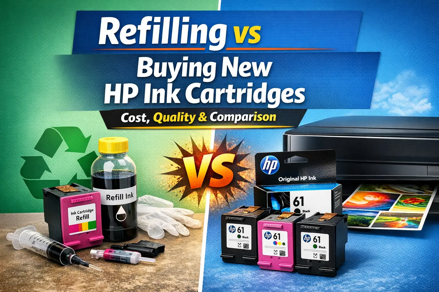 Refilling vs Buying New HP Ink Cartridges: Which Is Better?