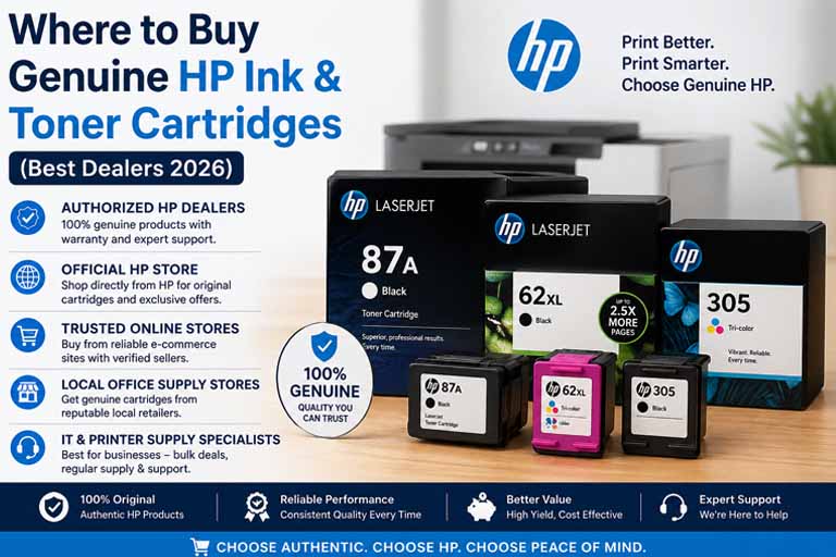 Where to Buy Genuine HP Ink & Toner Cartridges